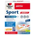 Produktbild: Doppelherz Sport DIRECT - Muskel + Energie - Magnesium, Calcium & B-Vitamine - für Sportler und körperlich Aktive - 20 vegane Portionen mit Orangen-Geschmack