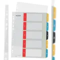 Produktbild: Leitz Register Cosy 12400000 A4 bedruckbar PP farbig 1-5