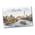 Produktbild: Berlin Skyline Souvenir Magnet Souvenir Brandenburger Tor Aquarell Lustiger Souvenir Magnet für Reiseliebhaber