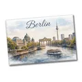 Produktbild: Berlin Skyline Souvenir Magnet Souvenir Brandenburger Tor Aquarell