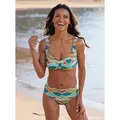 Produktbild: Balconette-Bikini FEEL GOOD, Damen, Gr. 38, Cup B, bunt (topas, papaya, bedruckt), Elasthan, Polyamid, Bikini-Sets Balconette-Bikini