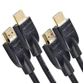Produktbild: Amazon Basics 4K-HDMI-Kabel, 1.8 m, 18 Gbit/s Highspeed mit Ethernet, 4K@60Hz, 2 Stück, 2160p, Schwarz