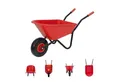 Produktbild: TRUTZHOLM Spielzeug-Gartenset Kinderschubkarre uni 40kg Kunststoffwanne in rot grün schwarz blau, (Artikel, 1-tlg), 40kg Traglast,Vollgummirad