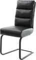 Produktbild: Schwingstuhl Pela-Flex Freischwinger flach Schwarz Echt-Leder Schwarz