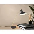 Produktbild: Retro Schreibtischleuchte Traveller Schwarz-gold Mit Flexarm, Höhe 54cm