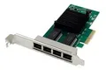 Produktbild: DIGITUS 4 Port Gigabit Ethernet Netzwerkkarte, RJ45, PCI Express, Intel I350