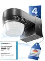 Produktbild: Motion 100 Infrarot Bewegungsmelder 360° mit 4 Sensoren und Fresnel-Linse - I...