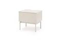 Produktbild: Beautysofa Nachttisch SOFT Rillenfronten & Push-to-Open-System (mit Eine Schublade, In der trendigen Farbe Kaschmir), Breite: 50 cm