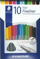 Produktbild: 10 Fineliner ~ 0,3 mm  von Staedtler  - Neu & OVP