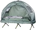 Produktbild: Semptec Urban Survival Technology Campingliege: 4in1-Zelt mit Feldbett, Sommer-Schlafsack und Matratze (Camping Zelt, mit Liege, Stelzen 4 Personen)