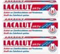 Produktbild: ✅ LACALUT Aktiv Zahnpasta Zahncreme Zahnfleischschutz & Zahnpflege 3x 100ml ✅