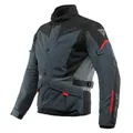 Produktbild: Dainese - Tempest 3 D Dry, Herren Motorrad Tourenjacke, Wasserdichte Jacke, Herausnehmbares Thermofutter, Schulter Und Ellbogenprotektoren, Ebenholz/Schwarz/Lavarot, 54