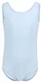 Produktbild: tanzmuster Kinder Ballett Trikot Lissy mit breiten Trägern in hellblau, Größe 92/98