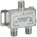 Produktbild: SCHWAIGER Verteiler, Silber, Aluminium, Fernsehgeräte, Receiver - silberfarben