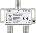 Produktbild: Schwaiger Verteiler VTF7822 531 2-fach 1x F Buchse auf 2x F Buchse, Dämpfung max. 4dB