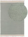 Produktbild: benuta Pure Wollteppich Kim - Mint 200x300 cm - Baumwolle,Wolle - Rechteckig & im Style: Ikat, Hygge & Cozy, Minimalistisch - Pflegeleicht für Wohnzimmer Schlafzimmer