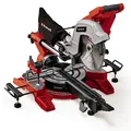 Produktbild: Einhell Zug-Kapp-Gehrungssäge TE-SM 10 L Dual (2.100 W, Ø 254 mm Sägeblatt, 305 mm Schnittbreite, 85 mm Schnitttiefe, Schnittlinienlaser, beidseitige Sägekopfneigung)