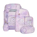 Produktbild: Beckmann, Schulrucksack-Set Classic Unicorn Princess Purple, 6-teilig, Grundschule, ergonomisch, inkl. Regenüberzug, 22L
