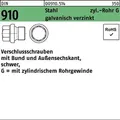 Produktbild: Din 910 Verschlussschraube Vg 3/8' Stahl 5.8 Galvanisch Verzinkt Ask Mit Bund 50 Stk