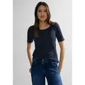 Produktbild: CECIL T-Shirt Style Lena mit klassischem Rundhalsausschnitt blau M (40)