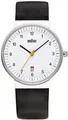 Produktbild: Braun Mens 3-Hand with Date Analogue Quartz Watch, White Dial and Black Leather Strap, 40mm Stainless Steel Case, Model BN0032WHBKG.