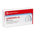 Produktbild: ALIUD Pharma GmbH Ambroxol AL 75 retard zur Erleichterung des Abhustens bei erkältungsbedingter Bronchitis 50 St 04751571