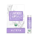 Produktbild: Alteya Bio Lippenbalsam Lavendel 4.5g – USDA Organic-zertifiziert Rein Natürlich Restaurativ – Lippenpflege auf der Basis von ätherischem Lavendelöl und selektierter Auswahl an Pflanzenbuttern