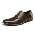 Produktbild: Bruno Marc Herren Derby Anzugschuhe Klassischer Business Schnürhalbschuhe,Size 41.5,Dunkelbraun,BMUMOX2528