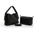 Produktbild: Lucky Bees Schultertasche in Schwarz - (B)25 x (H)20 x (T)11 cm