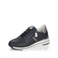 Produktbild: Remonte Damen Low-Top Sneaker R6705, Frauen Halbschuhe,lose Einlage,Strassenschuhe,Sportschuhe,Freizeitschuhe,Turnschuhe,blau Kombi (14),40 EU