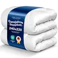 Produktbild: John Cotton New Way Bettdecke 240x220 - Innovativ & Atmungsaktive Steppdecke für Allergiker | Oeko-Test Zertifiziert Bettdecken | Ideal Schlafdecke für Frühling & Herbst | Microfaser 220 x 240 cm