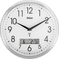 Produktbild: Mebus 19422 Funk Wanduhr 30 cm x 3 cm Silber