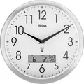 Produktbild: Mebus 19422 Funk Wanduhr 30 cm x 3 cm Silber