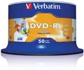 Produktbild: Verbatim 43533 DVD-R 4,7 GB 16x Speed Printable bedruckbar Rohling 50er Spindel