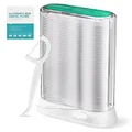 Produktbild: Zahnseide, Dental Floss, 100 Stück Zahnseide Picks Mit Automatische Popup Transparenz Spenderbox, Tragbar Zahnseide Stick Spender Für für die Zahnreinigung