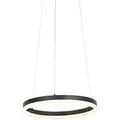 Produktbild: Design-ring-hängelampe Schwarz 40 Cm Inkl. Led Und Dimmer - Anello