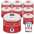 Produktbild: EVOCAMP 8X Propan Butan Gaskartuschen 300g, Schraubventil Eurogewinde 7/16