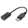 Produktbild: DIGITUS DisplayPort Adapter/Konverter, DisplayPort - HDMI Typ A St/Bu, 0,2m
