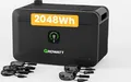 Produktbild: Powerness Balkonkraftwerk Speicher, 2048Wh Growatt NOAH 2000 mit 1800W PV-Eingangsleistung IP66 für Balkonkraftwerk (0% MwSt)