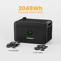 Produktbild: Growatt NOAH 2000 Batteriespeicher für Balkonkraftwerke, by Powerness - Growatt NOAH 2000 | 2048Wh / Ohne 800W Growatt NEO / Powerness Express