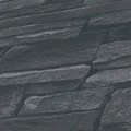 Produktbild: As Creation - A.s. Creation Bricks & Stones 388134 Vliestapete Steinoptik 0.53 X 10.05 M Schwarz Wohnzimmer Schlafzimmer Flur Küche Esszimmer Badezimmer Bad Arbeitszimmer Büro Diele