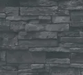Produktbild: AS Vliestapete Terra Steinoptik schwarz 388134