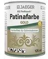 Produktbild: Perlhauch Patinafarbe zum Patinieren von Kunstschmiedearbeiten 125 ml (gold)