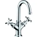 Produktbild: hansgrohe AXOR Montreux 2-Griff-Waschtischarmatur 160, Zugstangen-Ablaufgarnitur, für Handwaschbecken, 16505000, Farbe: Chrom