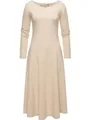 Produktbild: Ragwear Damen Jersey Shirtkleid Langarm Sweatkleid Winterkleid Appero Long Beige Melange Gr. M