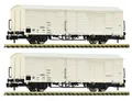 Produktbild: Fleischmann 826215 | 2-teiliges Kühlwagen-Set Interfrigo der DR Epoche IV Spur