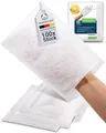 Produktbild: Sensalou Einmal Waschlappen Waschhandschuh Einweg 100 Stück - Weich und Reißfest für Erwachsene Baby Kinder - Pflege Hygiene Körperreinigung Bettlägerige Reise Camping