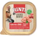 Produktbild: Finnern Rinti Dog  - Leichte Beute Schale Huhn Pur & Rind 300g x 9