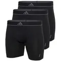 Produktbild: adidas 3P Active Micro Flex Boxer Brief Schwarz Polyester Large Herren