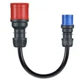 Produktbild: go-e Adapter Gemini flex 22 kW auf CEE blau 16 A - Schwarz - Gerade - Gerade - I